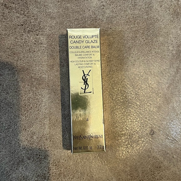 Yves Saint Laurent Other - Yves Saint Laurent Rouge Volupté Candy Glaze double care balm 4 Nude Pleasure
